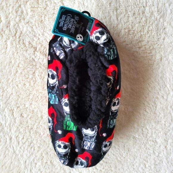 New women's Disney's Nightmare Before Christmas Sherpa Fuzzy Baba slipper - Picture 1 of 8